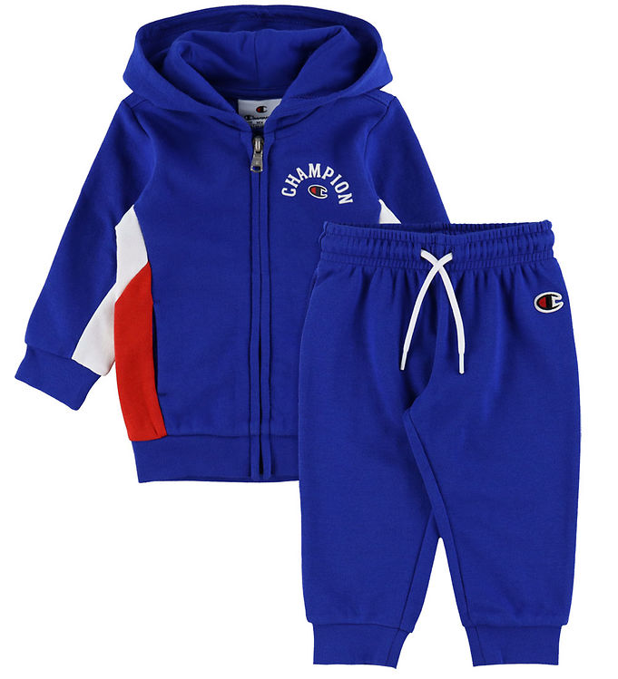 Champion Sweatsæt - Full Zip - Blå