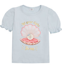 Hust and Claire T-shirt - Alma - Winter Sky m. Glitter Hust and Claire T-shirt - Alma - Winter Sky m. Glitter