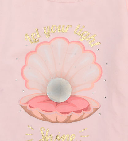 Hust and Claire T-shirt - Alma - Rose Beach w. Glitter