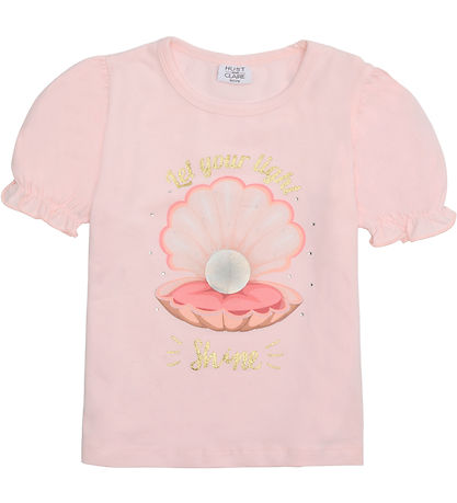 Hust and Claire T-shirt - Alma - Rose Beach w. Glitter