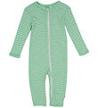 Joha Heldragt - Rib - Uld/Silke - Off White/Grøn Joha Heldragt - Rib - Uld/Silke - Off White/Grøn