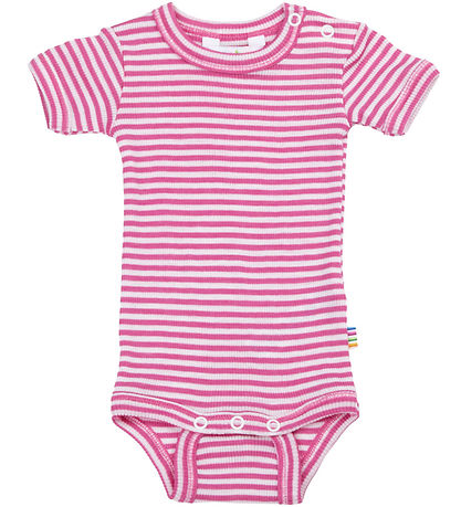 Joha Body k/æ - Rib - Uld/Silke - Off White/Pink Joha Body k/æ - Rib - Uld/Silke - Off White/Pink