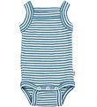 Joha Body u/æ - Rib - Uld/Silke - Off White/Blå Joha Body u/æ - Rib - Uld/Silke - Off White/Blå