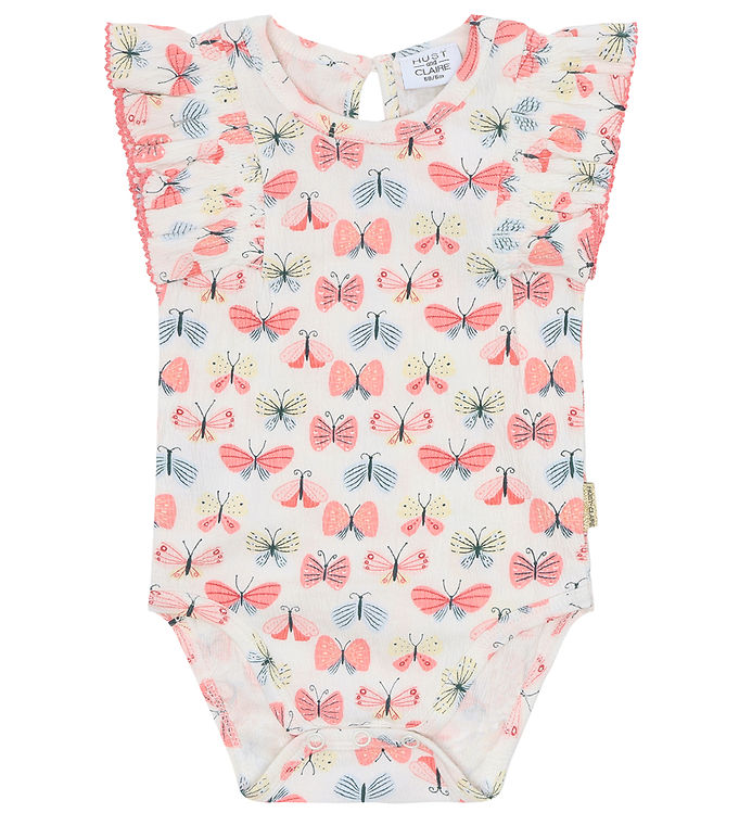Hust and Claire Body u/æ - Bri - Ivory m. Sommerfugle