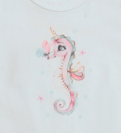 Hust and Claire Body k/æ - Britt - White m. Broderi Anglasie