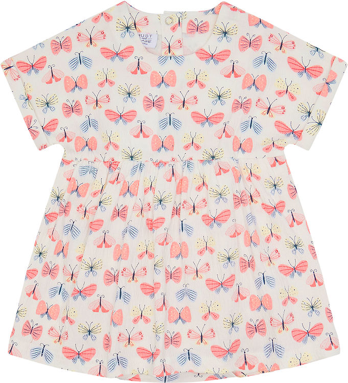 Hust and Claire Kjolebody k/æ - Kaja - Ivory m. Sommerfugle