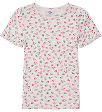 Hust and Claire T-shirt - Alma - Ivory m. Blomster Hust and Claire T-shirt - Alma - Ivory m. Blomster