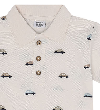 Hust and Claire Polo - Piqué - Adrian - Snow White m. Biler Hust and Claire Polo - Piqué - Adrian - Snow White m. Biler