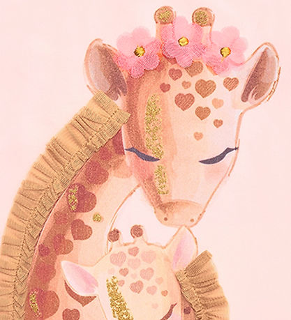 Hust and Claire T-shirt - Alma - Rose Beach m. Glitter