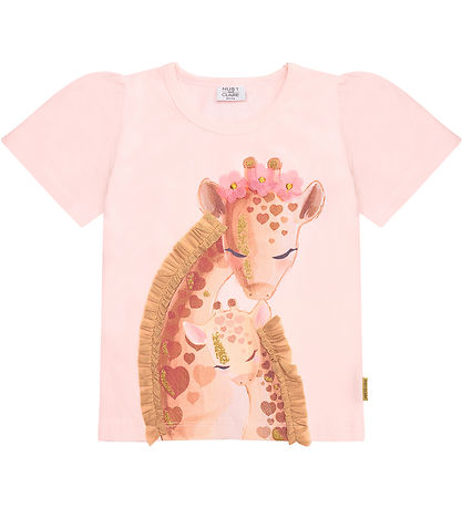 Hust and Claire T-shirt - Alma - Rose Beach m. Glitter