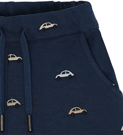 Hust and Claire Shorts - Piqué - Haggi - Blue Moon m. Biler Hust and Claire Shorts - Piqué - Haggi - Blue Moon m. Biler