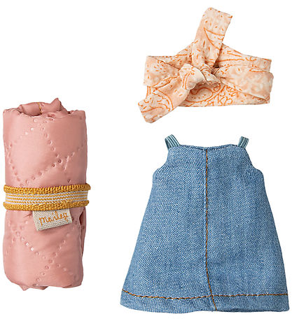 Maileg Vandre-mus - Storesøster - Denim Kjole