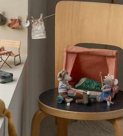 Maileg Vandre-mus - Storesøster - Denim Kjole