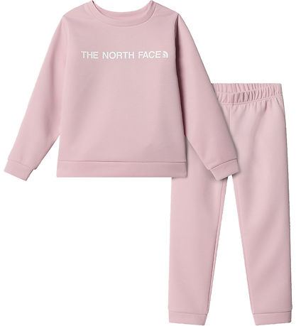 The North Face Sweatsæt - Bluse/Bukser - Pink Clover m. Logo