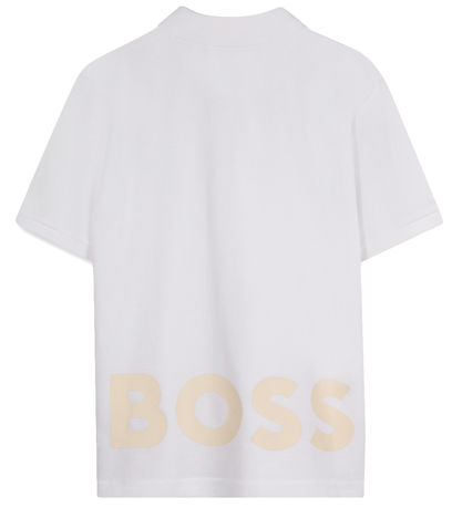 BOSS Polo - Hvid m. Print