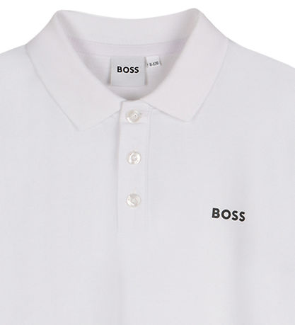 BOSS Polo - Hvid m. Print
