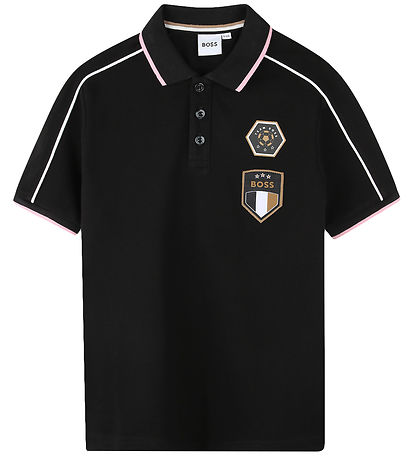 BOSS Polo - Team Boss - Sort m. Rosa BOSS Polo - Team Boss - Sort m. Rosa