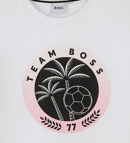 BOSS T-shirt - Team Boss - Hvid m. Print