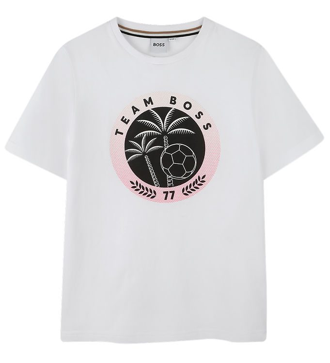 BOSS T-shirt - Team Boss - Hvid m. Print