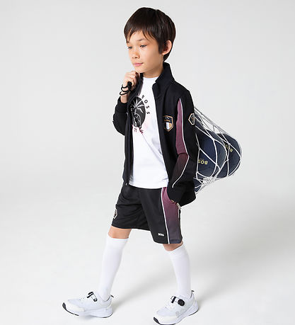 BOSS Shorts - Team Boss - Sort m. Rosa BOSS Shorts - Team Boss - Sort m. Rosa