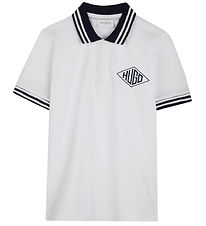 HUGO Polo - Hvid m. Navy HUGO Polo - Hvid m. Navy