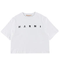 Marni T-shirt - Cropped - Hvid Marni T-shirt - Cropped - Hvid