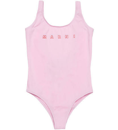 Marni Badedragt - Soft Pink m. Print