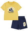 Converse Shortssæt - T-shirt/Shorts - Gul/Converse Navy Converse Shortssæt - T-shirt/Shorts - Gul/Converse Navy
