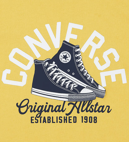 Converse Shortssæt - T-shirt/Shorts - Gul/Converse Navy Converse Shortssæt - T-shirt/Shorts - Gul/Converse Navy