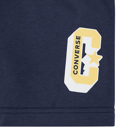 Converse Shortssæt - T-shirt/Shorts - Gul/Converse Navy Converse Shortssæt - T-shirt/Shorts - Gul/Converse Navy