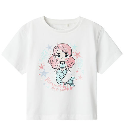 Name It T-shirt - NmfFrejane - Lucent White Name It T-shirt - NmfFrejane - Lucent White