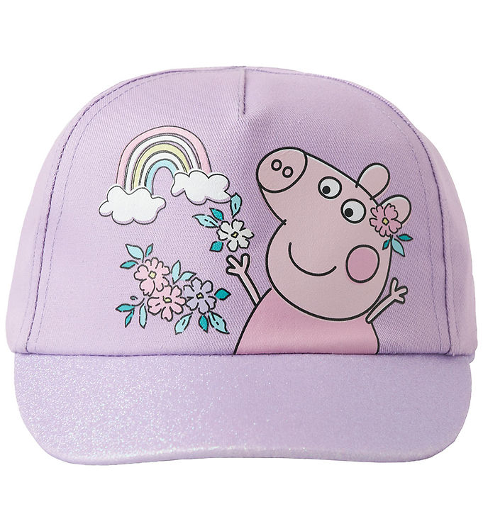 Name It Kasket Orchid Bloom Med Gurli Gris - Str. 51-52cm