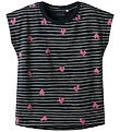 Name It T-shirt - NmfVigga - Dark Sapphire/Hearts