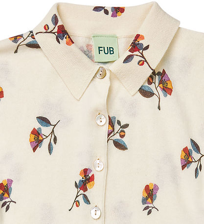 FUB Kjole - Ecru/flower FUB Kjole - Ecru/flower