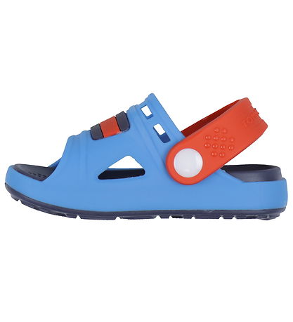 Tommy Hilfiger Sandaler - Comfy - Sky Blue/Red