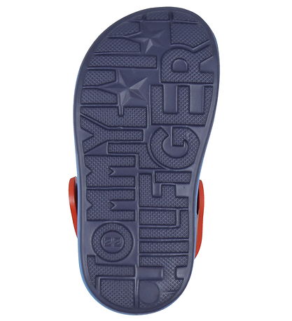Tommy Hilfiger Sandaler - Comfy - Sky Blue/Red