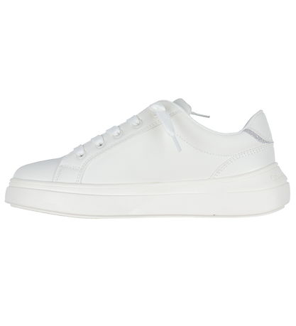 Calvin Klein Sko - Low Cute Lace-Up - Off White/Silver Calvin Klein Sko - Low Cute Lace-Up - Off White/Silver