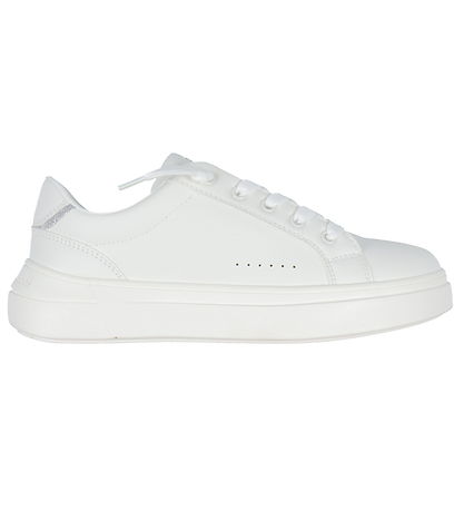Calvin Klein Sko - Low Cute Lace-Up - Off White/Silver Calvin Klein Sko - Low Cute Lace-Up - Off White/Silver