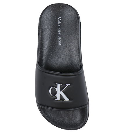 Calvin Klein Badesandaler - Logo Print Pool Slide - Sort Calvin Klein Badesandaler - Logo Print Pool Slide - Sort