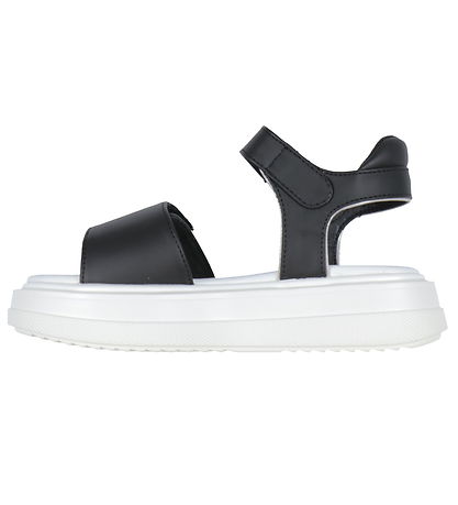 Calvin Klein Sandaler - Velcro - Sort/Sølv Calvin Klein Sandaler - Velcro - Sort/Sølv