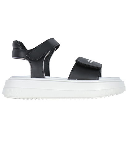 Calvin Klein Sandaler - Velcro - Sort/Sølv Calvin Klein Sandaler - Velcro - Sort/Sølv