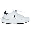 Calvin Klein Sko - Low Cut Lace-Up - Hvid/Sort