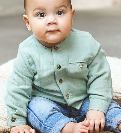 En Fant Skjorte - Musselin - Jadeite