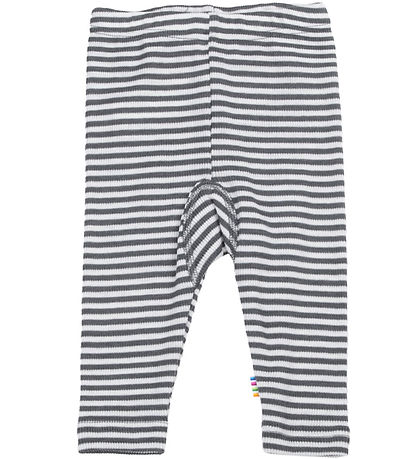 Joha Leggins - Rib - Uld/Silke - Mørkegrå