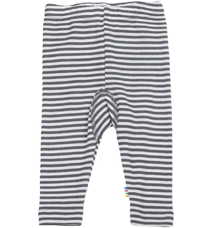 Joha Leggins - Rib - Uld/Silke - Mørkegrå