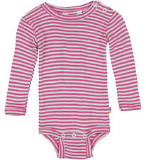 Joha Body L/Æ - Rib - Uld/Silke - Pink Joha Body L/Æ - Rib - Uld/Silke - Pink