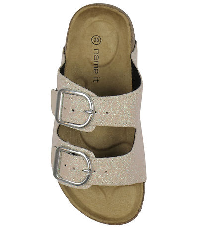Name It Sandaler - NkfFlora - Cloud Dancer/Small Glitter Name It Sandaler - NkfFlora - Cloud Dancer/Small Glitter