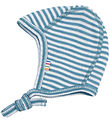 Joha Babyhjelm - Rib - Uld/Silke - Blå Joha Babyhjelm - Rib - Uld/Silke - Blå