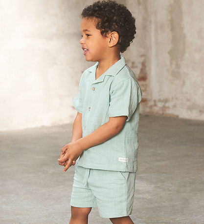 En Fant Shorts - Muslin - Jadeite