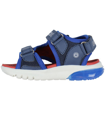 Geox Sandaler m. Lys - Ciberdron - Navy/Rød